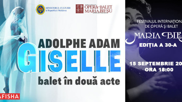 Festivalul Internațional de Operă și Balet invită publicul astăzi, 15 septembrie, la spectacolul de balet „Giselle”
