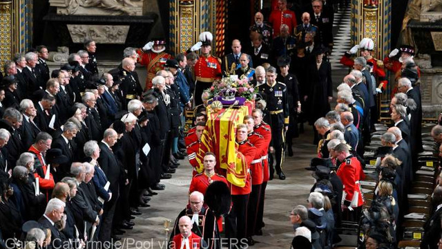 Funeraliile Reginei Elisabeta a II-a: Ceremonia de la Abația Westminster s-a încheiat
