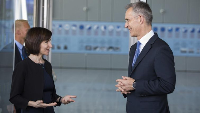 Secretarul General NATO, Jens Stoltenberg, a reiterat sprijinul pentru Republica Moldova la întâlnirea cu președintele Maia Sandu de la New York