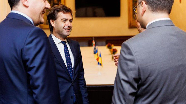 FOTO | La New York, vicepremierul Nicu Popescu a avut mai multe întrevederi cu șefii diplomațiilor europene și miniștrii de externe ai Ucrainei și Georgiei