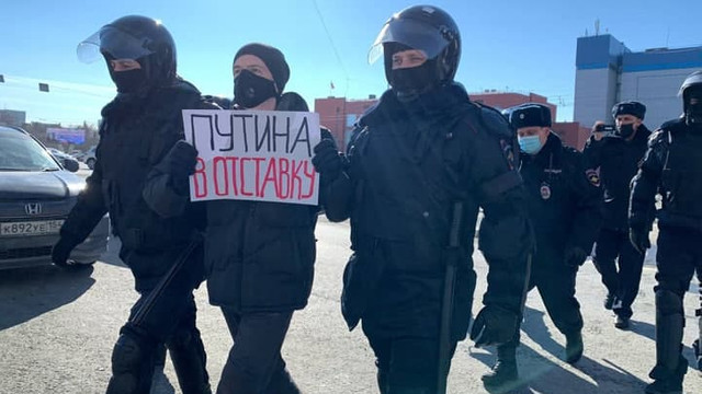 Mișcarea rusă „Vesna” face apel la proteste față de mobilizarea parțială anunțată de Putin