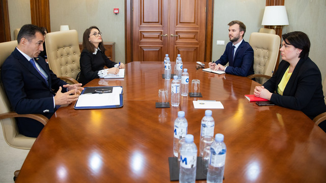 Natalia Gavrilița, la întâlnirea cu ambasadorul Azerbaidjanului la Chișinău: „Este analizată posibilitatea importului de gaze naturale din Azerbaidjan”