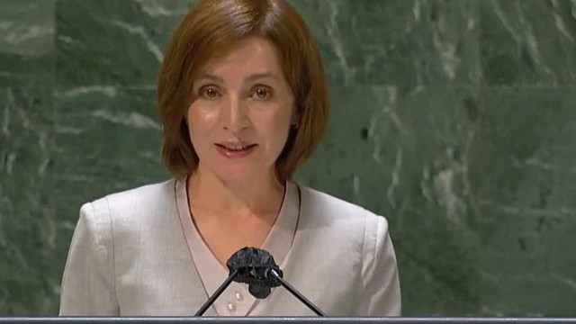 De la tribuna ONU, Maia Sandu a condamnat războiul din Ucraina și a cerut retragerea trupelor ruse din regiunea transnistreană