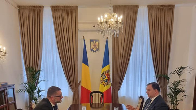 Ambasadorul României la Chișinău, Cristian-Leon Țurcanu a avut o întrevedere cu directorul Agenției de Investiții, Marin Ciobanu