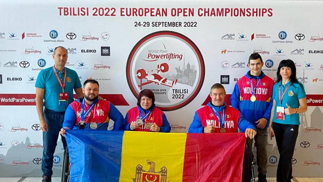 Performanțe memorabile pentru Republica Moldova la Campionatul European de Para Powerlifting