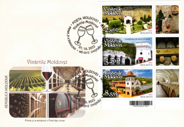 FOTO | Poșta Moldovei a lansat mărci poștale dedicate Zilei Naționale a Vinului