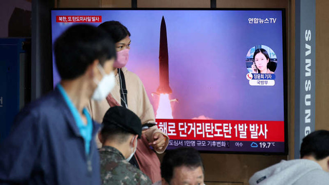 Coreea de Nord a lansat o rachetă balistică neidentificată