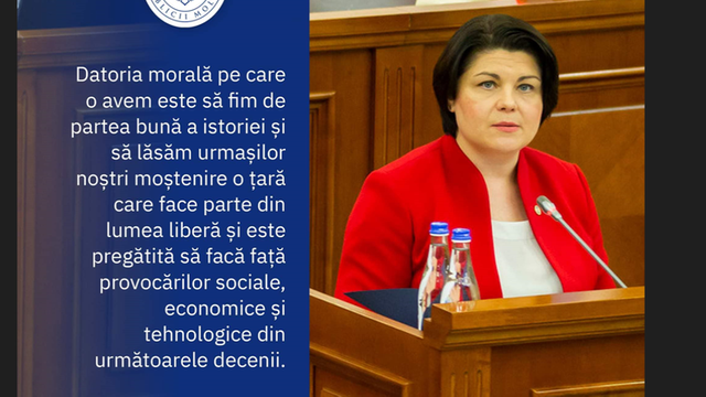 Natalia Gavrilița: „Datoria morală pe care o avem este să fim de partea bună a istoriei”