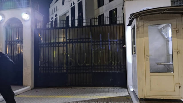 Sediul Ambasadei Rusiei la Chișinău - vandalizat de un cetățean rus, susține poliția