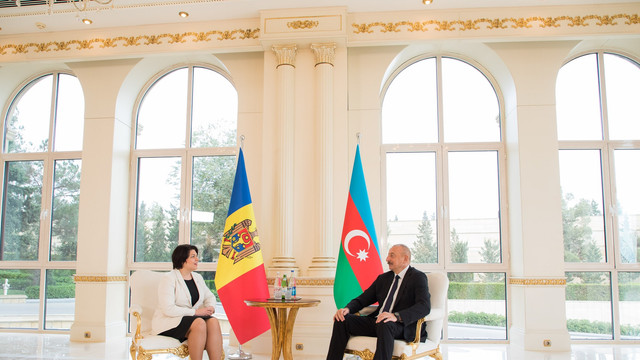 Natalia Gavrilița a avut o întrevedere cu președintele Azerbaidjanului, Ilham Aliyev. Dezvoltarea proiectelor comune în sectorul energetic și cel agricol, printre subiectele discutate