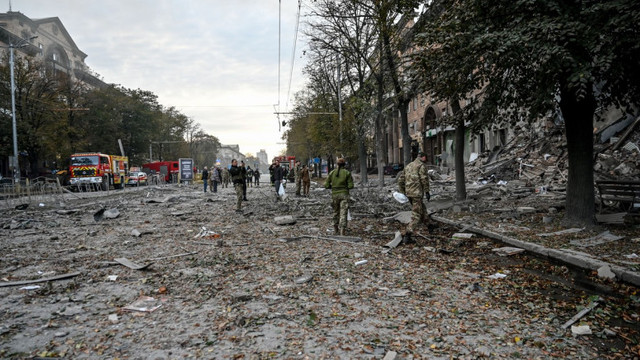 Rușii au atacat cu rachete Odessa și Zaporojie. O centrală termică din Vinița a fost lovită cu drone kamikaze iraniene