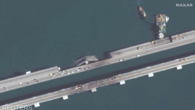 Guvernul rus a ordonat ca podul Crimeei să fie reparat înainte de 1 iulie 2023
