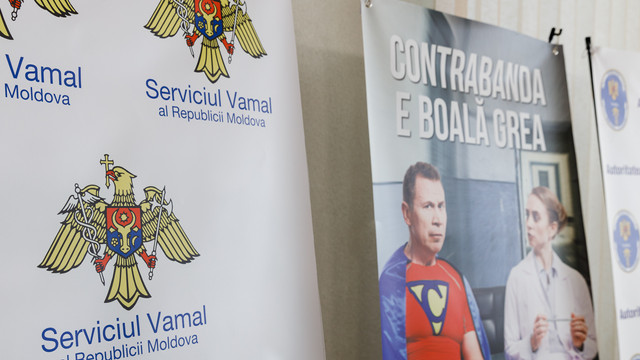Serviciul Vamal participă în al doilea val al campaniei anti-contrabandă „Contrabanda e boală grea”, lansat în Republica Moldova și România