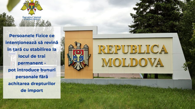 Procedura privind scutirile de taxe pentru bunurile aduse de moldovenii din străinătate
