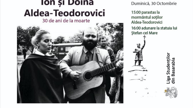 Liga Studenților din Basarabia aduce astăzi un omagiu soților Doina și Ion Aldea-Teodorovici