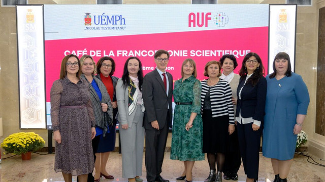 Echipa francofonă a Universității de Stat din Moldova a participat la evenimentul „Café de la Francophonie scientifique”, ediția a II-a