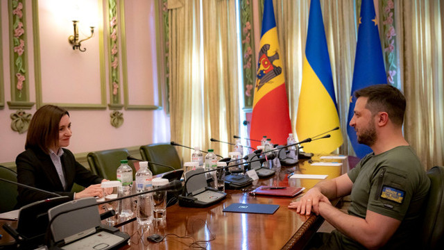 Maia Sandu, convorbire cu președintele ucrainean Volodimir Zelenski. Subiectul principal a fost cel al atacurilor Rusiei asupra infrastructurii energetice a Ucrainei