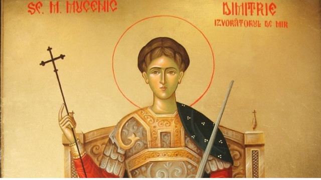 Creștinii otodocși de stil vechi îl sărbătoresc astăzi pe Sfântul Dimitrie, Izvorâtorul de Mir