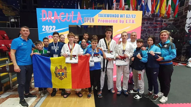 Luptătorii din R. Moldova au cucerit patru medalii la Dracula Open G-2 la taekwondo
