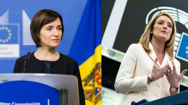 LIVE | Conferință de presă susținută de Președinta Republicii Moldova, Maia Sandu și Președinta Parlamentului European, Roberta Metsola