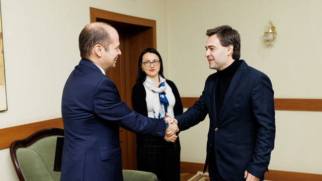 Nicu Popescu, întrevedere cu ambasadorul Turciei la Chișinău, Uygar Mustafa Sertel