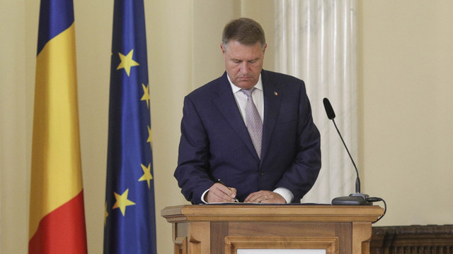 Klaus Iohannis a promulgat legile care denunță Acordul privind înființarea Băncii Internaționale de Investiții și a Convenției privind decontările multilaterale în ruble transferabile
