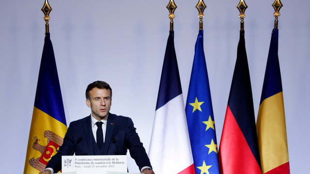 Emmanuel Macron anunță 100 milioane de Euro ajutor internațional suplimentar pentru Republica Moldova