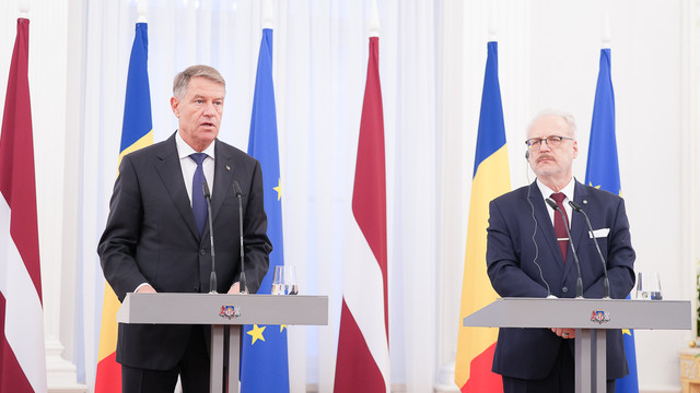 Klaus Iohannis a discutat cu președintele Letoniei despre situația energetică foarte dificilă în care se află R. Moldova. România și Letonia sprijină integrarea europeană a acestei țări