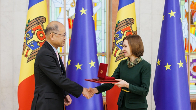 Maia Sandu s-a întâlnit cu Ambasadorul Japoniei, Yoshihiro Katayama, la încheierea mandatului său în țara Republica Moldova