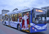 Troleibuzele turistice vor face turul orașului, iar ghidul va fi Moș Crăciun
