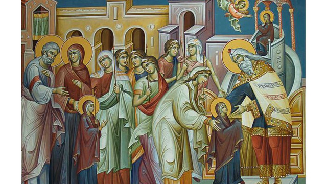 Creștinii ortodocși de stil vechi sărbătoresc Intrarea Maicii Domnului în Biserică
