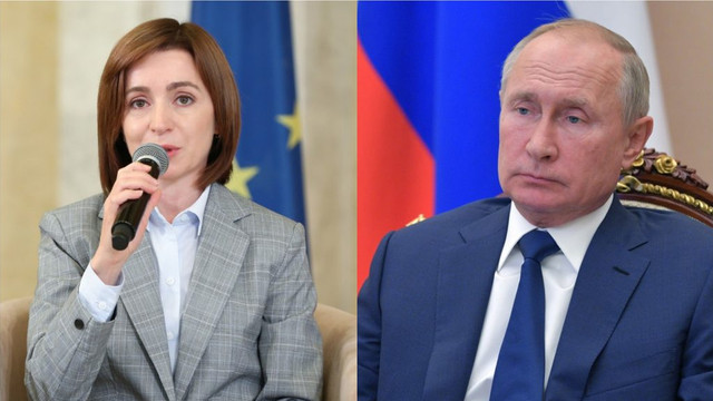 Maia Sandu îi răspunde lui Vladimir Putin: Unde depozităm gazele nu e treaba lui Putin