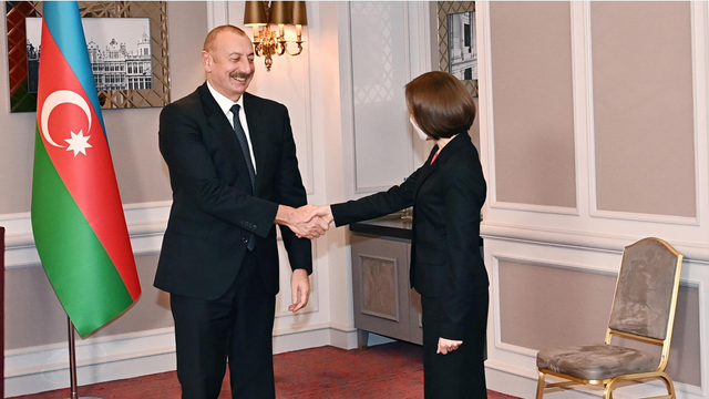 Maia Sandu, convorbire telefonică cu președintele Azerbaidjanului, Ilham Aliyev
