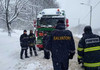 Pompierii și polițiștii au intervenit: Autovehicule de tonaj din sudul R. Moldova, blocate în urma ninsorilor 