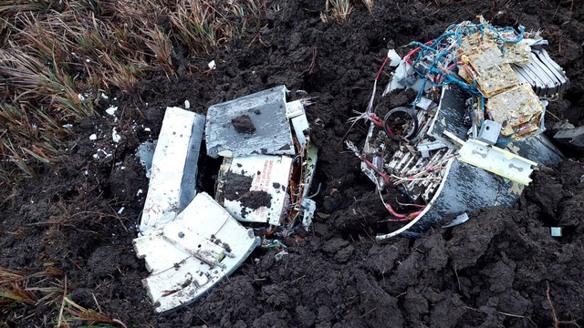 Un focos cu 80 kg de explozibil a fost găsit în fragmente ale rachetei, prăbușite la Briceni
