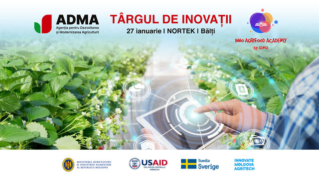 La Bălți va avea loc Târgul de Inovații în agricultură. Vor fi prezentate drone, senzori și alte soluții digitale pentru agricultorii care vor să își modernizeze afacerile