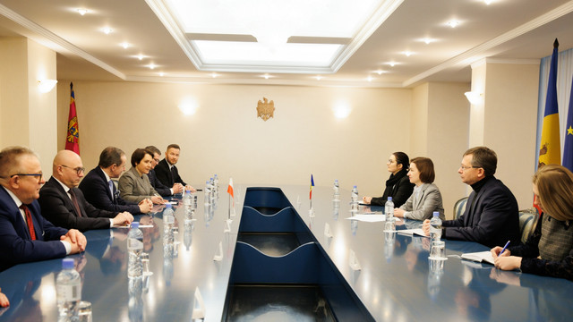 Maia Sandu s-a întâlnit cu o delegație a Senatului Republicii Polone, condusă de Mareșalul Tomasz Grodzki
