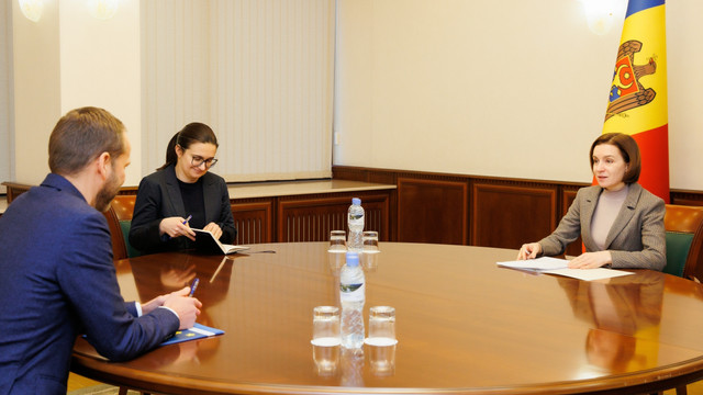 Maia Sandu a avut o întrevedere cu Ambasadorul UE, Jānis Mažeiks
