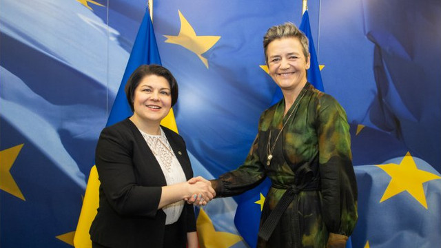 Natalia Gavrilița s-a întâlnit cu Margrethe Vestager, vicepreședinta executivă a Comisiei Europene pentru o Europă pregătită de era digitală