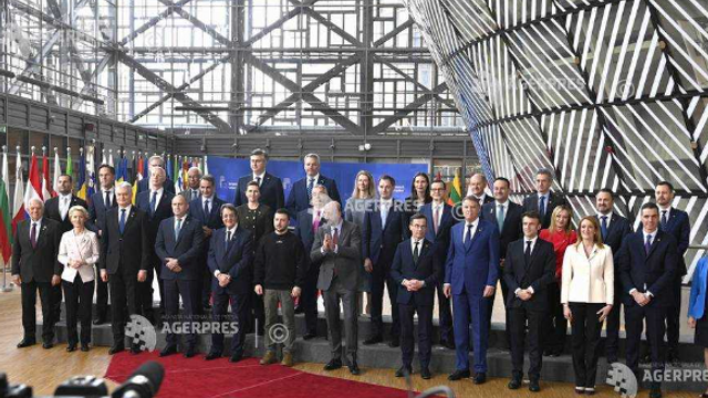 Președintele Iohannis și alți lideri europeni - întâlnire cu președintele Zelenski
