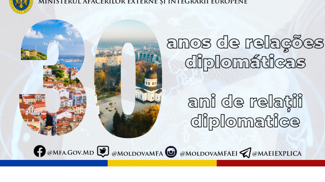Miniștrii de Externe ai R. Moldova și Portugaliei au adoptat o declarație comună la 30 de ani de la stabilirea relațiilor diplomatice