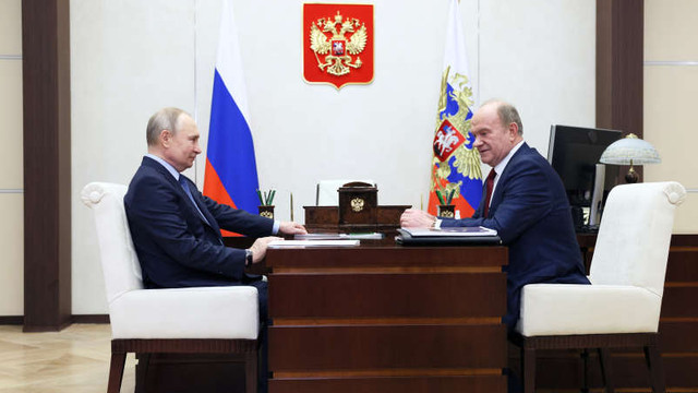 Vladimir Putin s-a întâlnit cu liderul Partidului Comunist rus