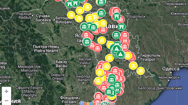 O hartă interactivă a locurilor de protecție adaptivă în care se pot adăposti oamenii în caz de bombardamente a fost realizată de către IGSU