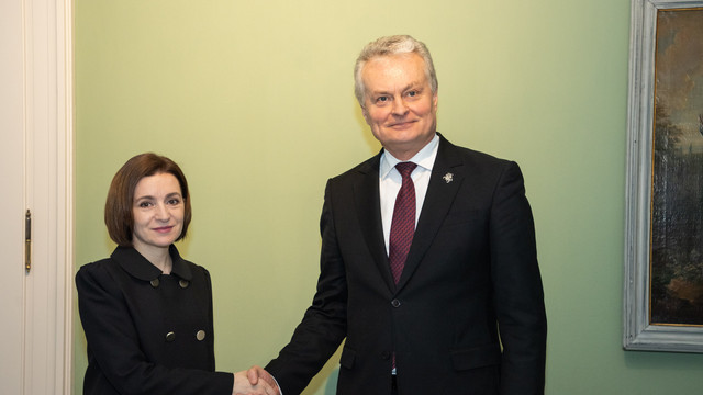 Maia Sandu s-a întâlnit la München cu Președintele Lituaniei, Gitanas Nausėda