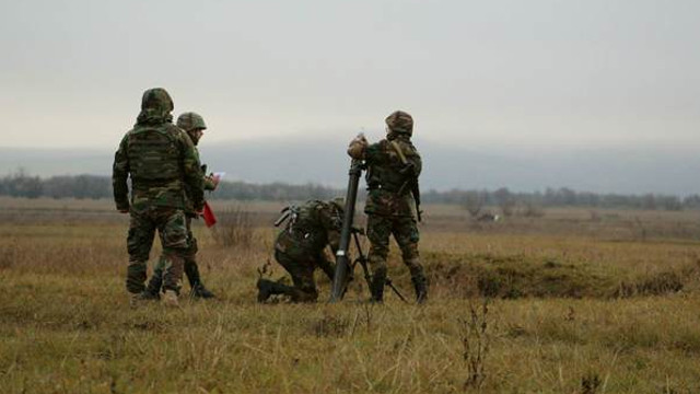 Militarii Armatei Naționale se antrenează la poligonul de la Bălți