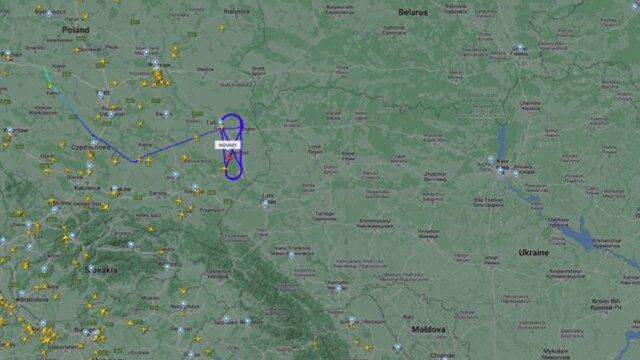 Avioane de supraveghere ale Forțelor Aeriene americane au zburat în cerc în apropierea graniței dintre Polonia și Ucraina, pentru a monitoriza spațiul aerian în timpul vizitei lui Biden la Kiev