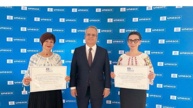 R. Moldova și România au primit certificatul privind înscrierea „Artei cămășii cu altiță” pe Lista reprezentativă UNESCO