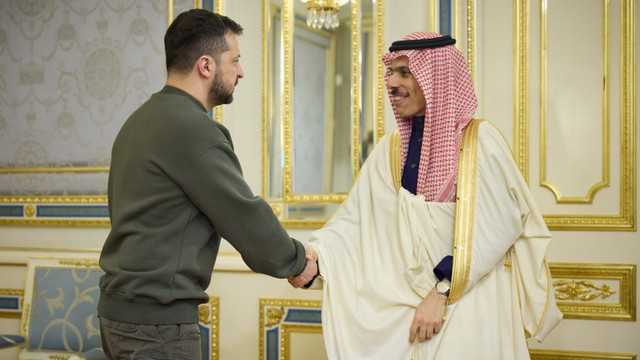 Vizită fără precedent la Kiev. Ministrul de Externe al Arabiei Saudite a anunțat un ajutor umanitar de 400 milioane dolari