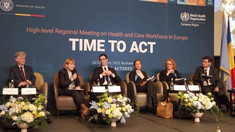 Ministra Sănătății participă la Reuniunea regională la nivel înalt a OMS/Europa privind forța de muncă în sănătate și asistență medicală. Evenimentul are loc la București
