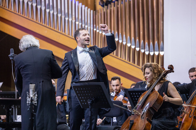 FOTO | Orchestra Simfonică a Filarmonicii ”George Enescu” din București a concertat la Chișinău, pentru prima dată după aproape 30 de ani. Radio Chișinău a fost partener media al evenimentului